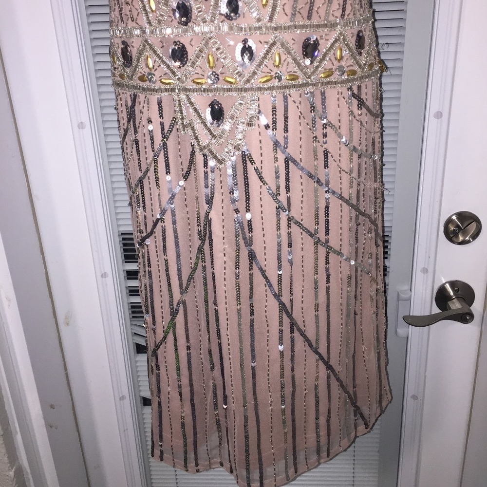 FROCK AND FRILL Beaded Flapper Dress L - Picture 5 of 6